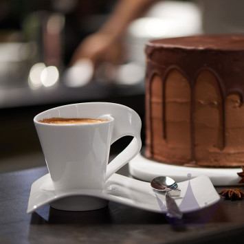 Блюдце для чашки эспрессо 17см коллекции New Wave Caffè бренда VB