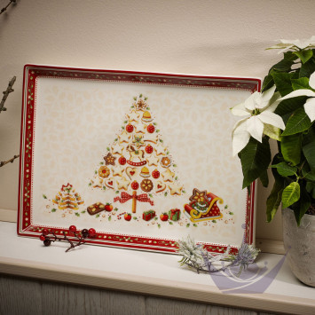 Блюдо для выпечки прямоугольное 39x26,5см коллекции Winter Bakery Delight бренда VB
