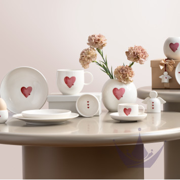 Блюдце для чашки эспрессо 12см коллекции With Love 