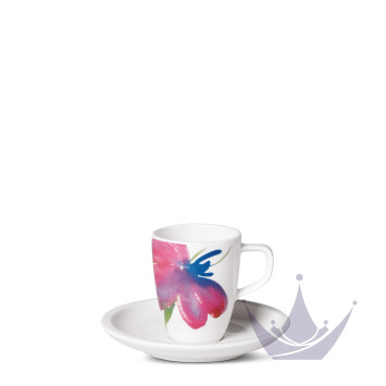 Чашка эспрессо с блюдцем 0,07л коллекции Artesano Flower Art бренда VB