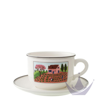 Чашка для завтрака с блюдцем 0,33л коллекции Design Naif бренда VB