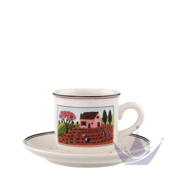 Чашка кофейная с блюдцем 0,16л коллекции Design Naif бренда VB