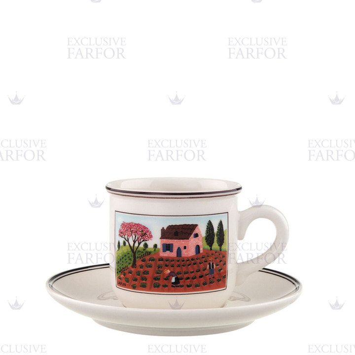 Чашка кофейная с блюдцем 0,16л коллекции Design Naif бренда VB