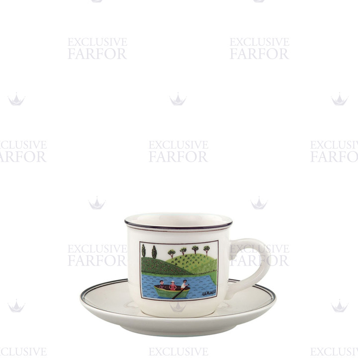 Чашка эспрессо с блюдцем 0,09л коллекции Design Naif бренда VB