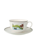 Чашка Café au lait с блюдцем 0,37л коллекции Design Naif 