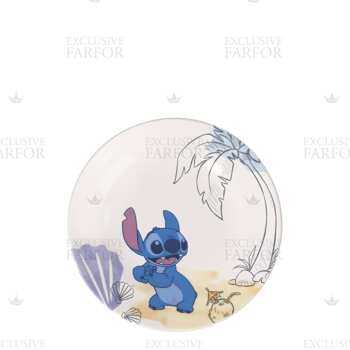 Тарелка закусочная 21,5см коллекции Disney Stitch бренда VB