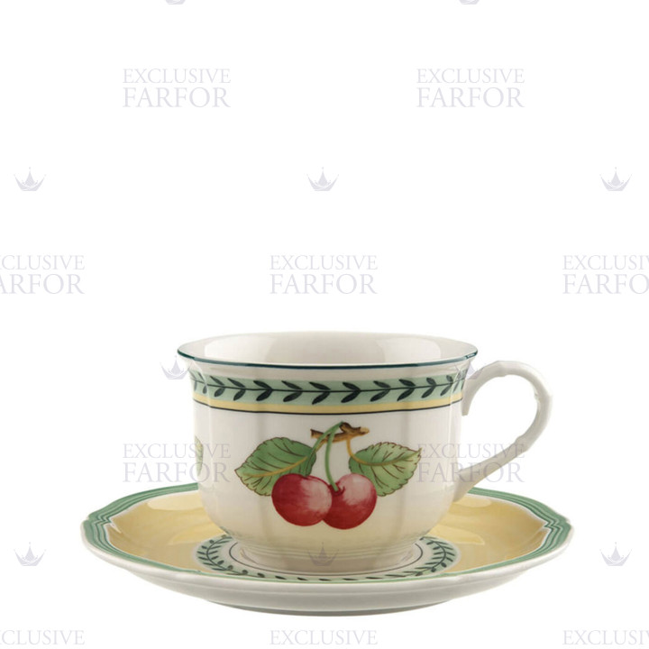 Чашка для завтрака с блюдцем 0,26л коллекции French Garden 