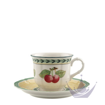 Чашка кофейная с блюдцем 0,12л коллекции French Garden 