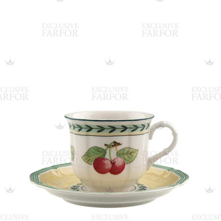 Чашка кофейная с блюдцем 0,12л коллекции French Garden 