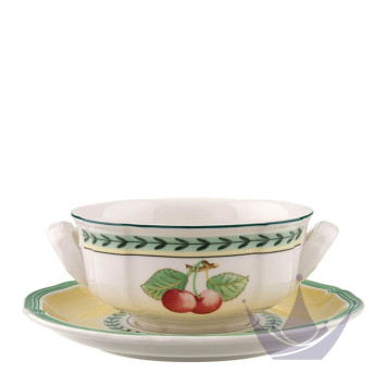 Чаша суповая с блюдцем 0,24л коллекции French Garden 