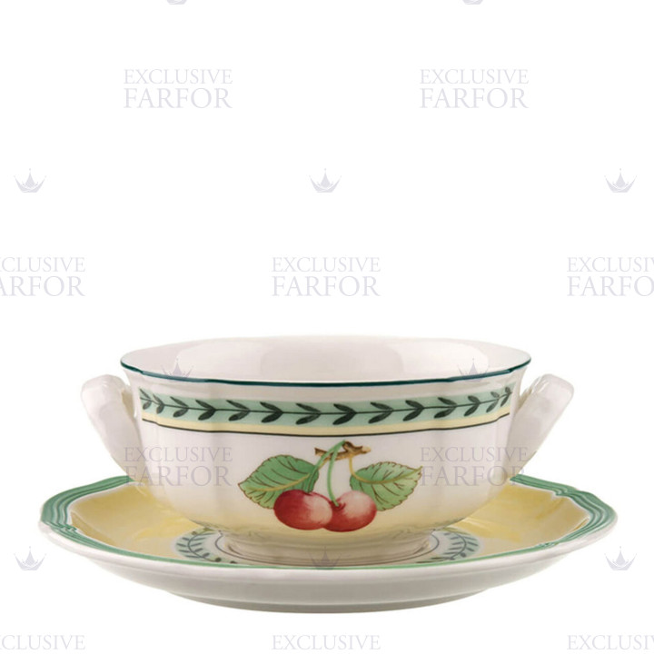 Чаша суповая с блюдцем 0,24л коллекции French Garden 