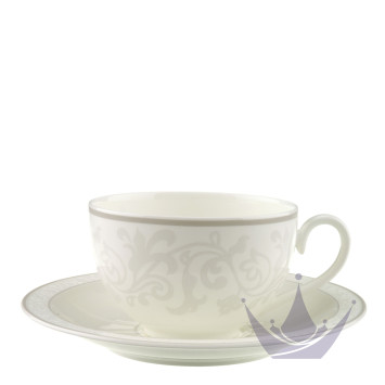 Чашка для завтрака с блюдцем 0,31л коллекции Gray Pearl бренда VB