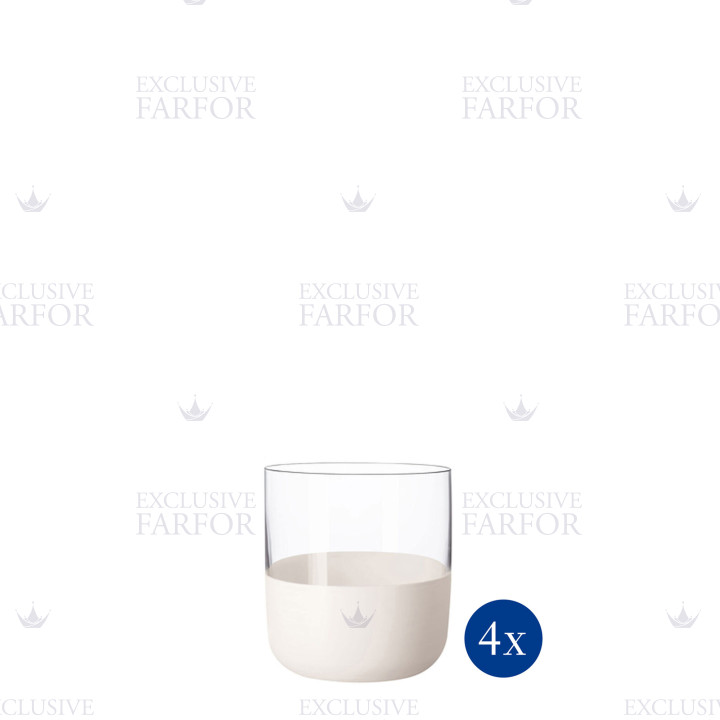 Шот 0,04л, 4шт. коллекции Manufacture Rock Blanc бренда VB