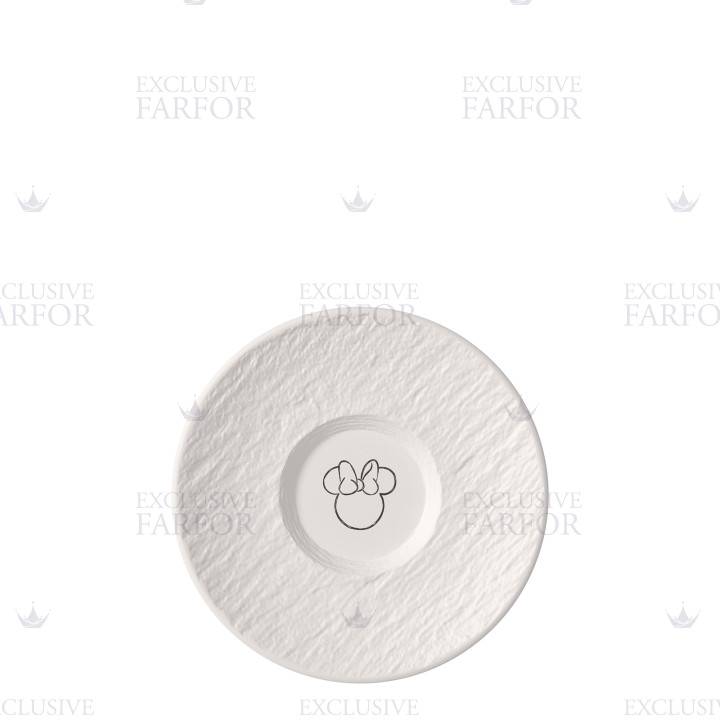 Блюдце для чашки кофейной 15,4см коллекции Manufacture Rock Blanc - Mickey Mouse бренда VB