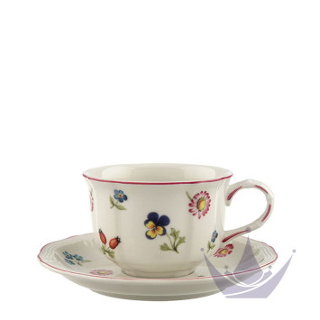 Чашка чайная с блюдцем 0,13л коллекции Petite Fleur бренда VB