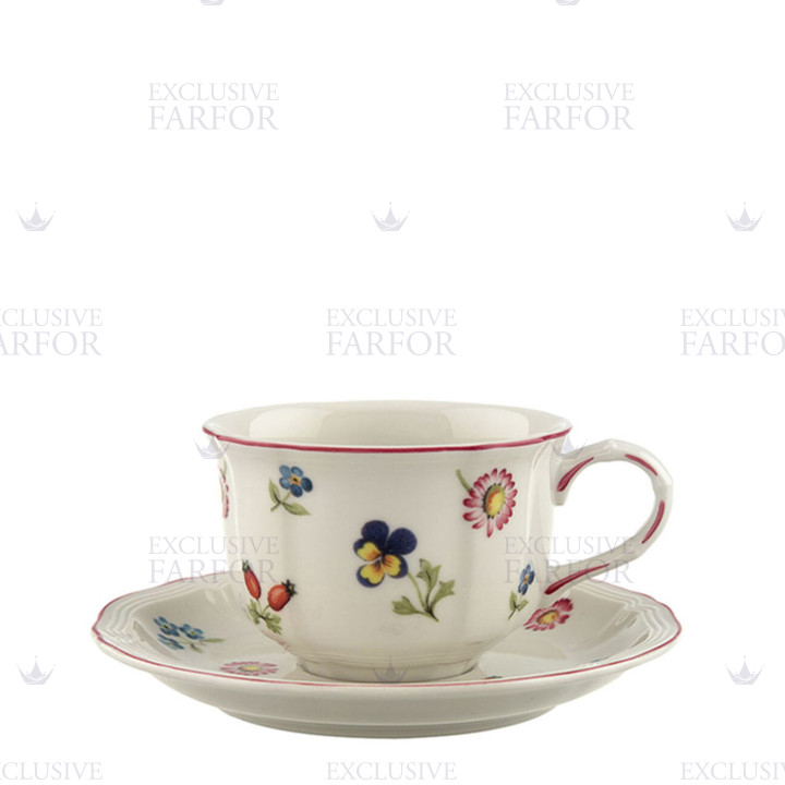 Чашка чайная с блюдцем 0,13л коллекции Petite Fleur бренда VB