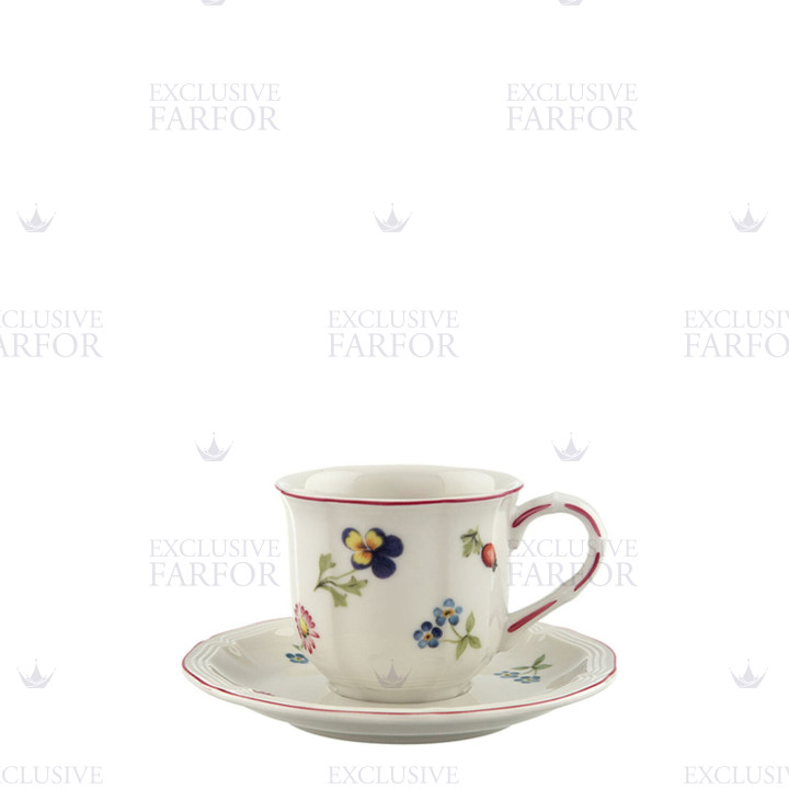 Чашка эспрессо с блюдцем 0,08л коллекции Petite Fleur бренда VB