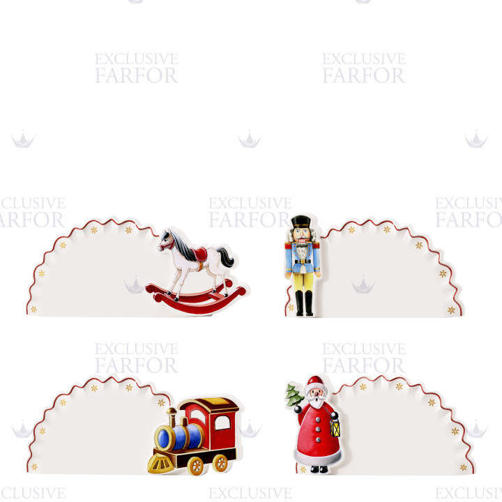 Карточка для стола 10см, 4шт. коллекции Toy‘s Delight бренда VB