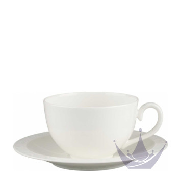 Чашка для завтрака с блюдцем 0,31л коллекции White Pearl бренда VB