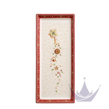 Блюдо для пирога прямоугольное 39x17см коллекции Winter Bakery Delight бренда VB