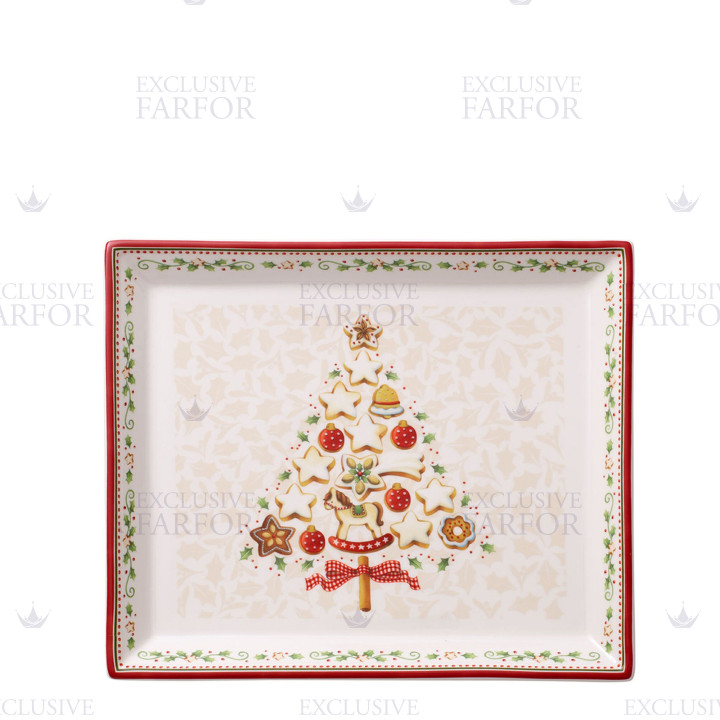 Блюдо для выпечки прямоугольное 27x22,5см коллекции Winter Bakery Delight бренда VB