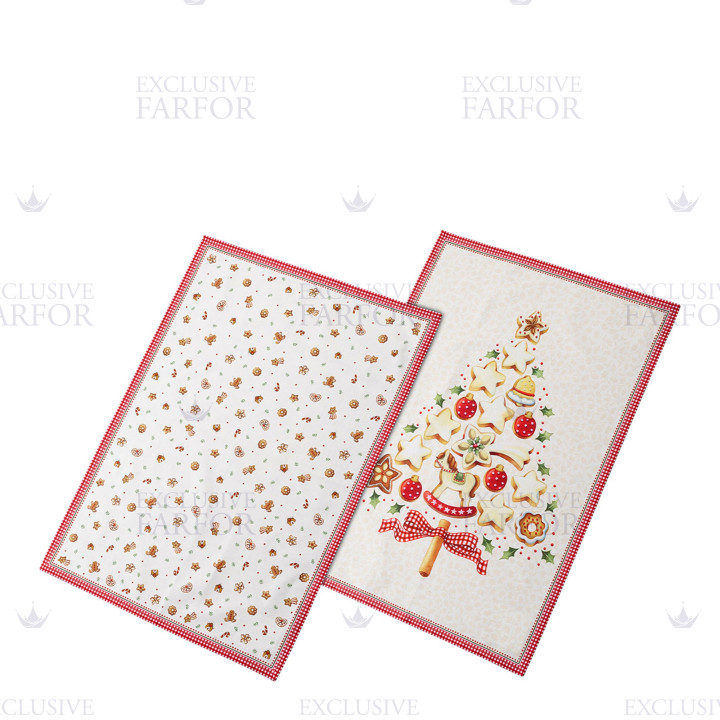 Полотенце кухонное 50x70см, 2шт. коллекции Winter Bakery Delight бренда VB