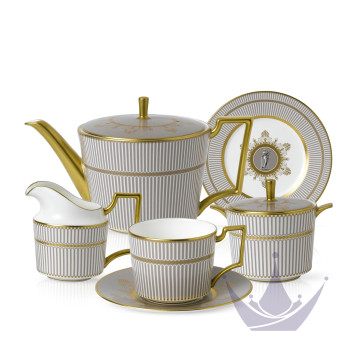 Чайный сервиз на 4 персоны коллекции Anthemion Grey бренда Wedgwood