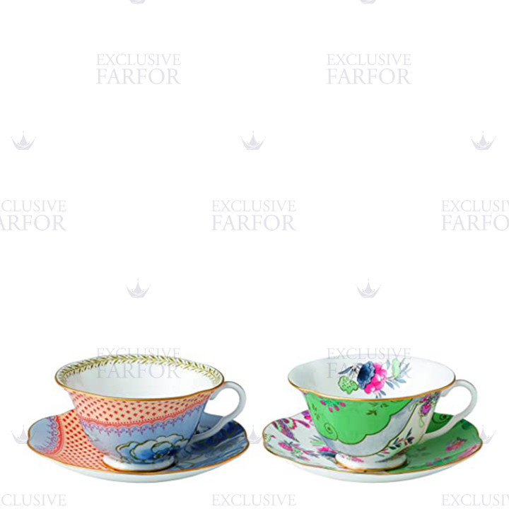 Чашка чайная с блюдцем 200мл, 2шт.  коллекции Butterfly Bloom бренда Wedgwood