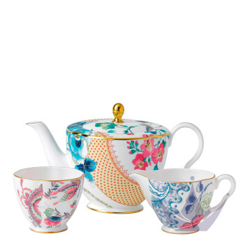 Набор из чайника, сахарницы и молочника бренда Wedgwood