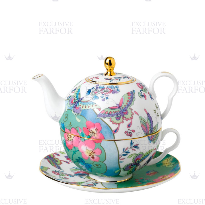 Чайник с чашкой 580мл коллекции Butterfly Bloom бренда Wedgwood
