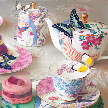 Чайный сервиз на 4 персоны коллекции Butterfly Bloom бренда Wedgwood