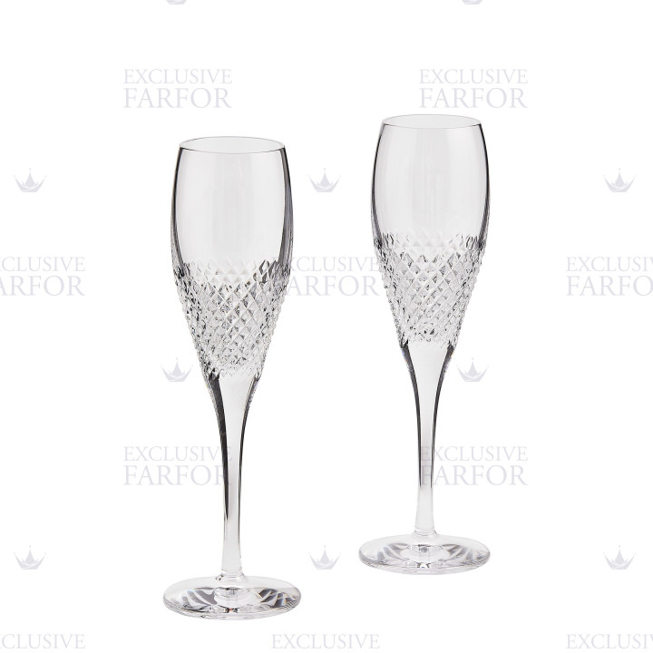 Флюте для шампанского 155мл, 2шт. коллекции Vera Wang - Diamond Mosaic бренда Wedgwood