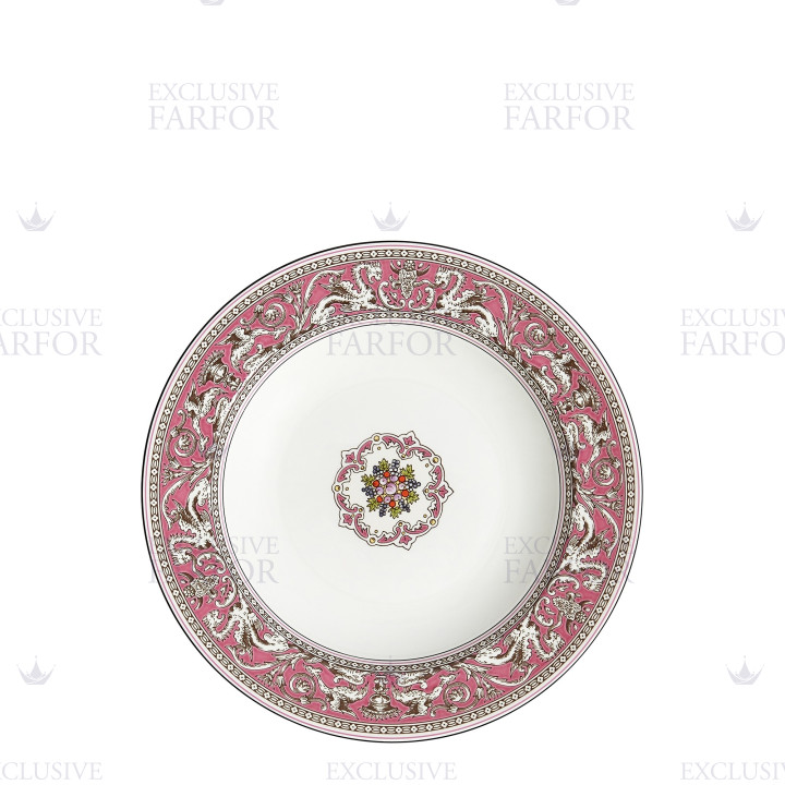 Тарелка суповая 23см коллекции Florentine Fuchsia бренда Wedgwood