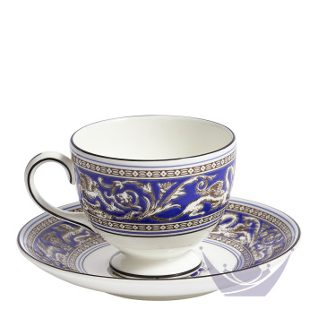 Чашка чайная с блюдцем 174мл коллекции Florentine Marine бренда Wedgwood
