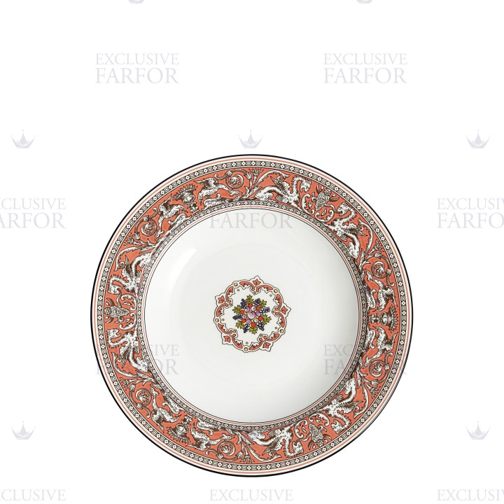 Тарелка суповая 23см коллекции Florentine Salmon бренда Wedgwood