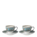 Чашка чайная с блюдцем 150мл, 2шт. коллекции Florentine Turquoise бренда Wedgwood
