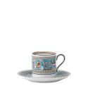 Чашка эспрессо с блюдцем 75мл коллекции Florentine Turquoise бренда Wedgwood