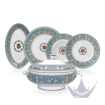 Столовый сервиз на 4 персоны коллекции Florentine Turquoise бренда Wedgwood