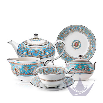Чайный сервиз на 4 персоны коллекции Florentine Turquoise бренда Wedgwood