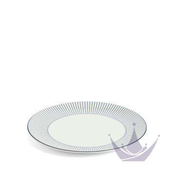Тарелка закусочная 23,8см коллекции Gio Pinstripe White бренда Wedgwood