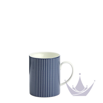 Кружка 340мл коллекции Gio Pinstripe Blue бренда Wedgwood