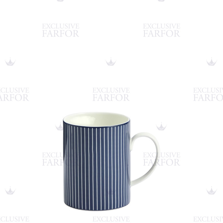 Кружка 340мл коллекции Gio Pinstripe Blue бренда Wedgwood