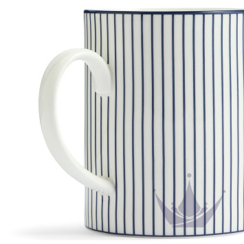 Кружка 340мл коллекции Gio Pinstripe White бренда Wedgwood