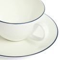 Чашка чайная с блюдцем 260мл коллекции Gio Blue Line бренда Wedgwood