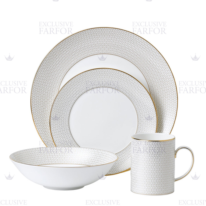 Набор из 4 предметов коллекции Gio Gold бренда Wedgwood