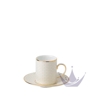 Чашка эспрессо с блюдцем 73мл коллекции Gio Gold бренда Wedgwood