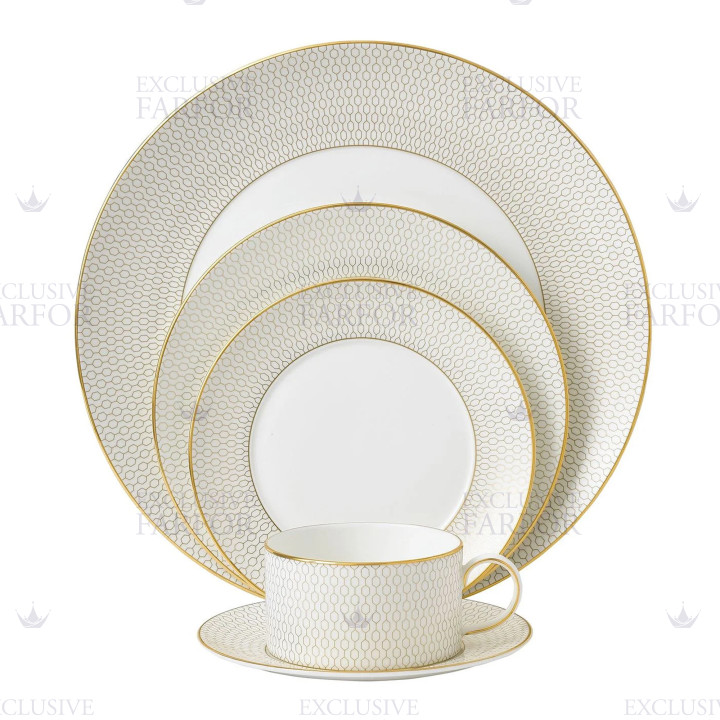 Набор из 5 предметов коллекции Gio Gold бренда Wedgwood