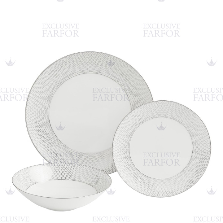 Набор из 12 предметов коллекции Gio Platinum бренда Wedgwood