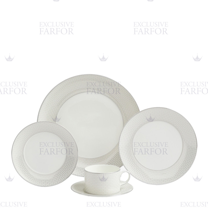 Набор из 4 предметов коллекции Gio Platinum бренда Wedgwood