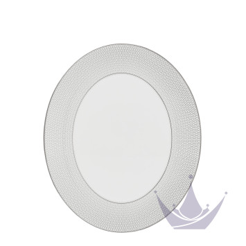Блюдо овальное 33см коллекции Gio Platinum бренда Wedgwood